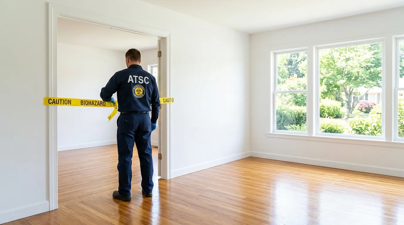 Certified biohazard cleanup crew performing Decomposition Cleanup in Apopka